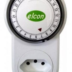 TIMER INTERRUPTOR HORARIO BIVOLT 3PINOS E 3 PLUGUES ELCON