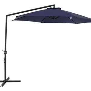 Guarda Sol Ombrelone Suspenso 3 M Com Manivela Azul Belfix